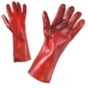 Работни ръкавици PVC с подплата от памук, 35 см Код: 077125