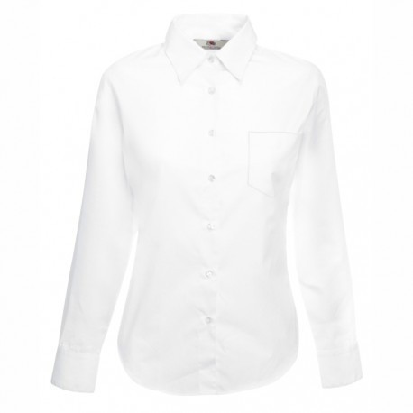 Дамска риза с дълъг ръкав ID63 (бяла)