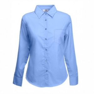 Дамска риза с дълъг ръкав ID63 (светло синя)