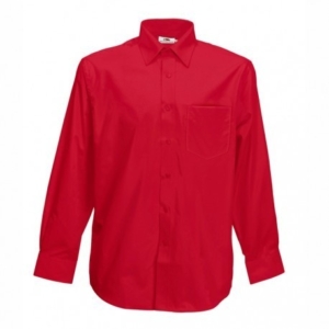 Класическа мъжка риза с дълъг ръкав ID 64 (червена)